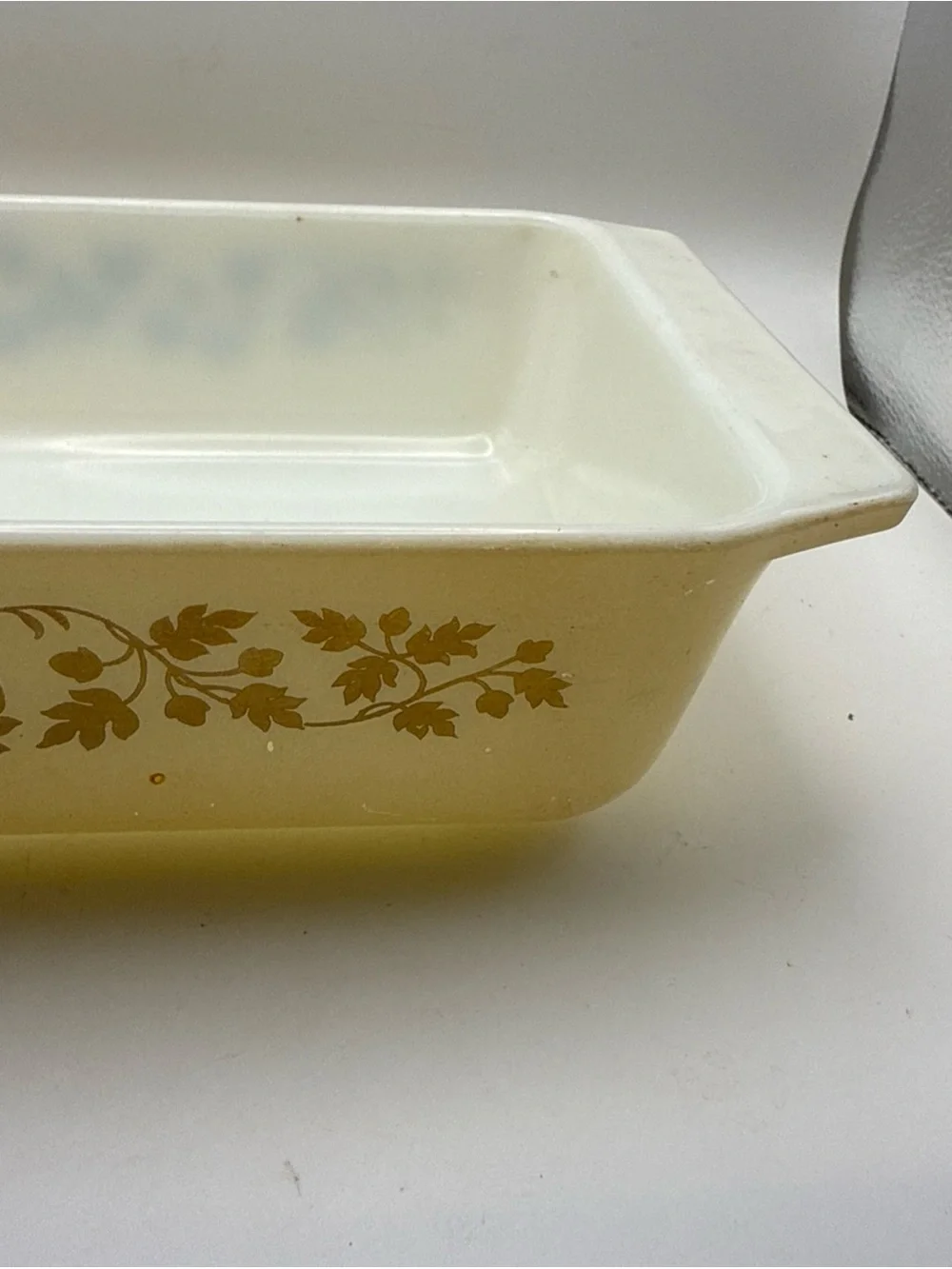 Pyrex Gold Acorn 2 Quart 575-B  Rectangular Casserole No lid Grandmacore Cottage